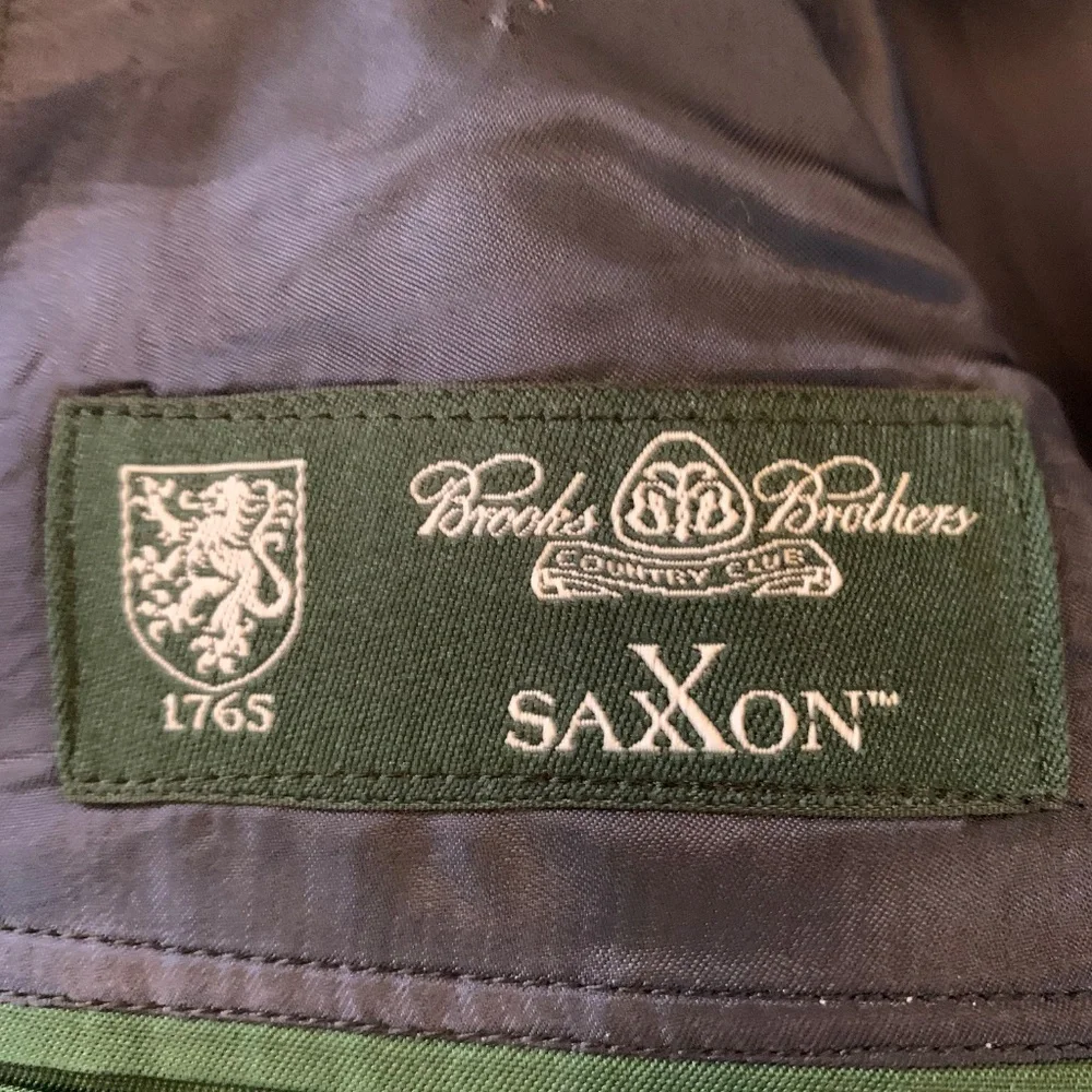 Vintage Brooks Brothers Mens Navy Blue Saxxon Madison Blazer-01 - Picture 4 of 9